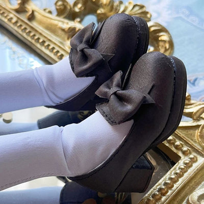 1/4BJD , MDD ,SDM shoes with bow (silky version) - Dark Brown | Preorder | SHOES