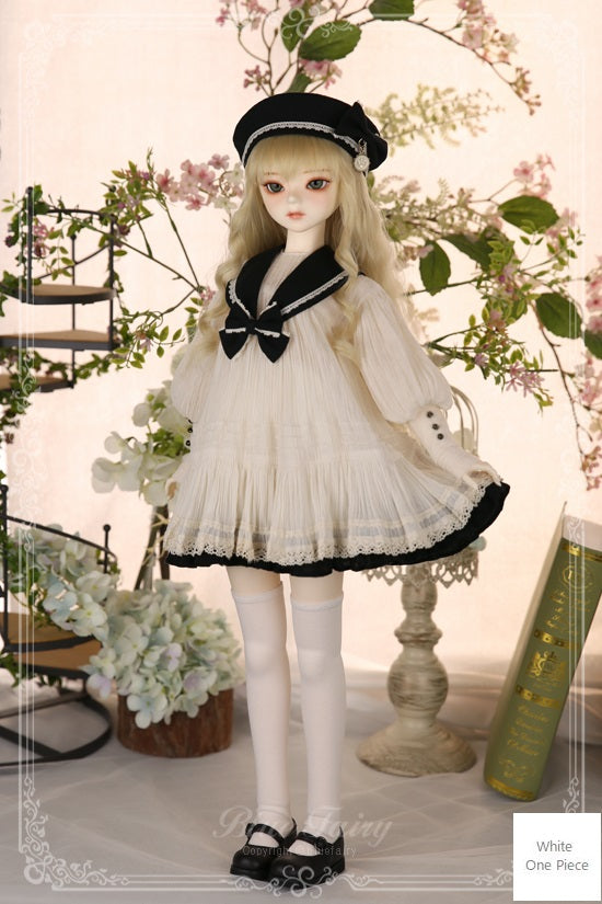 BF Song of Memories: White One Piece, Black Collar [Limited Time] | Preorder | OUTFIT