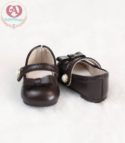 Small Round Toe Leather Shoes【21cm】Black | Preorder | SHOES