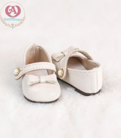 Small Round Toe Leather Shoes【21cm】White | Preorder | SHOES