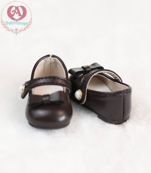 Small Round Toe Leather Shoes【23cm】Black | Preorder | SHOES
