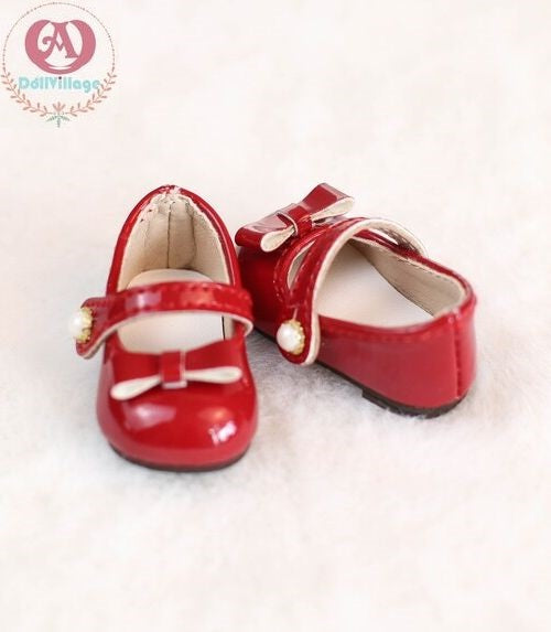 Small Round Toe Leather Shoes【23cm】Red | Preorder | SHOES