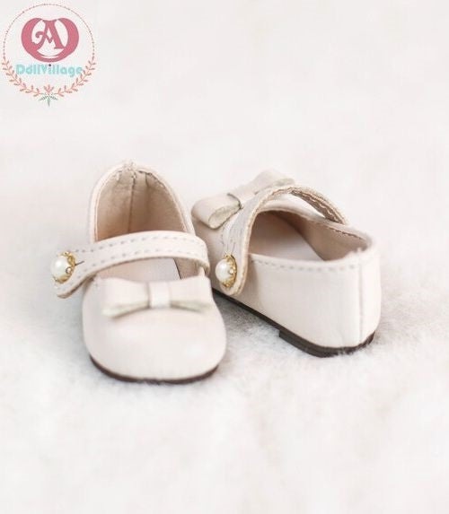 Small Round Toe Leather Shoes【23cm】White | Preorder | SHOES