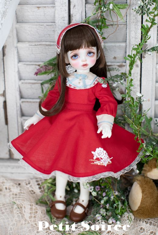 Margaret Dress (USD)-Red | Preorder | OUTFIT