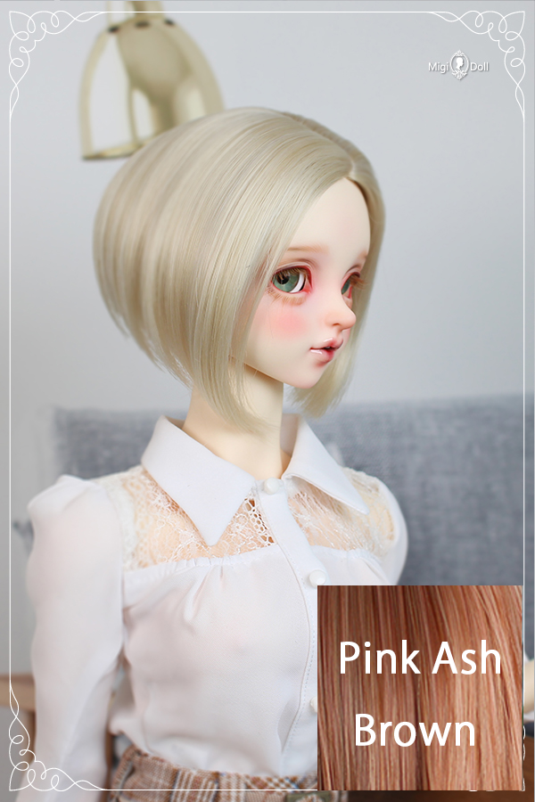 A-Bob Cut (MS-071) 8-9inch: Pink Ash Brown [Limited Time 20% OFF] | Preorder | WIG