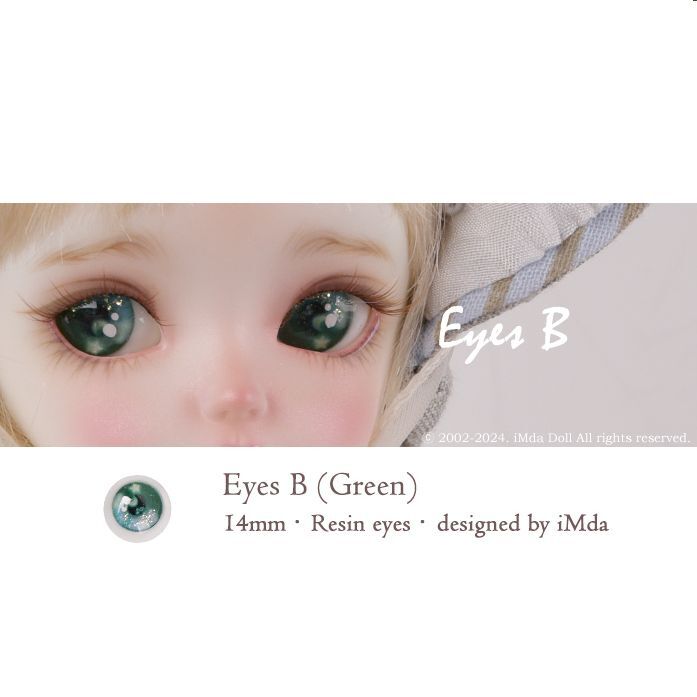 iMda2.6 Eyes B (Resin Green· 14mm) [Limited time] | PREORDER | EYES