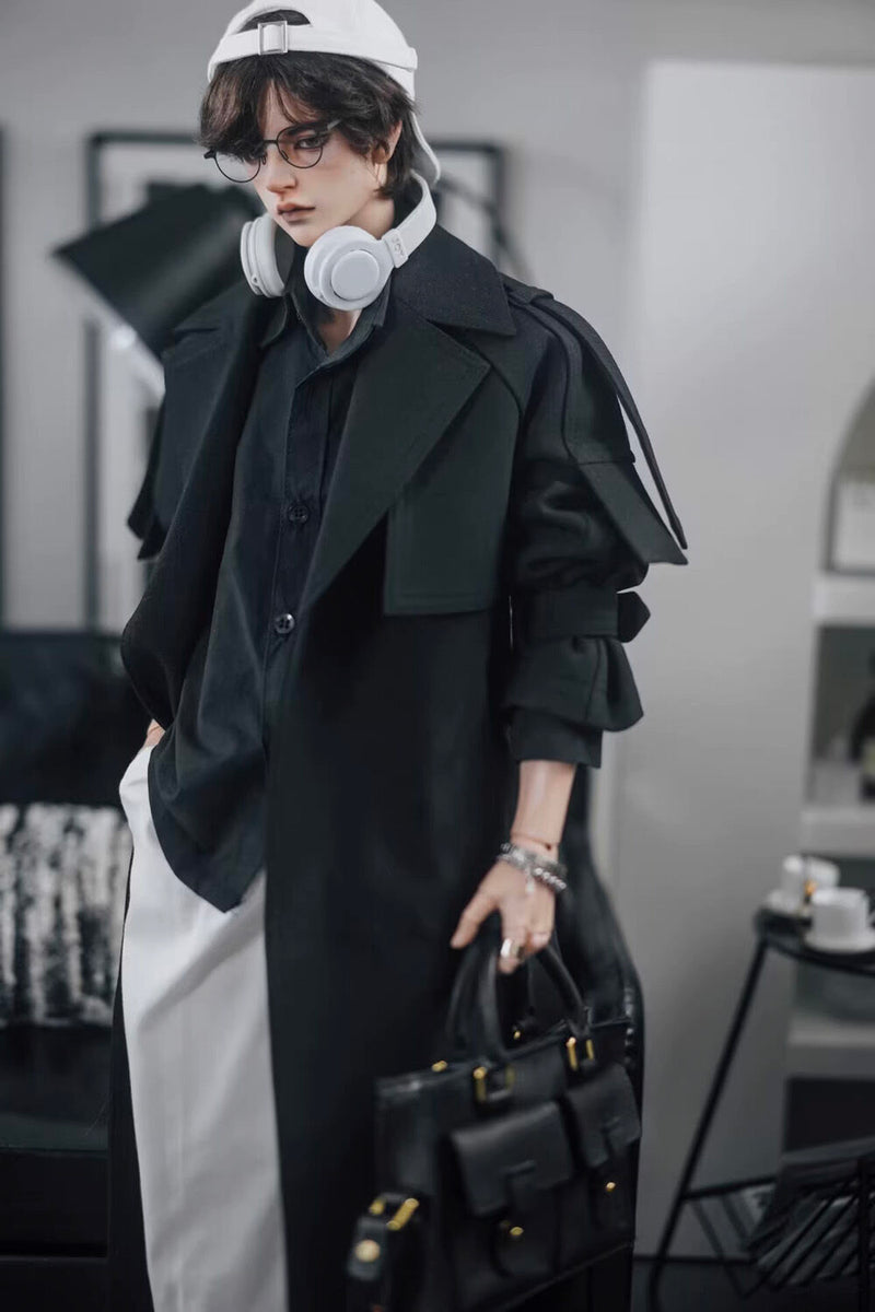 Long Trench Coat Black: SD17 [Limited time] | PREORDER | OUTFIT