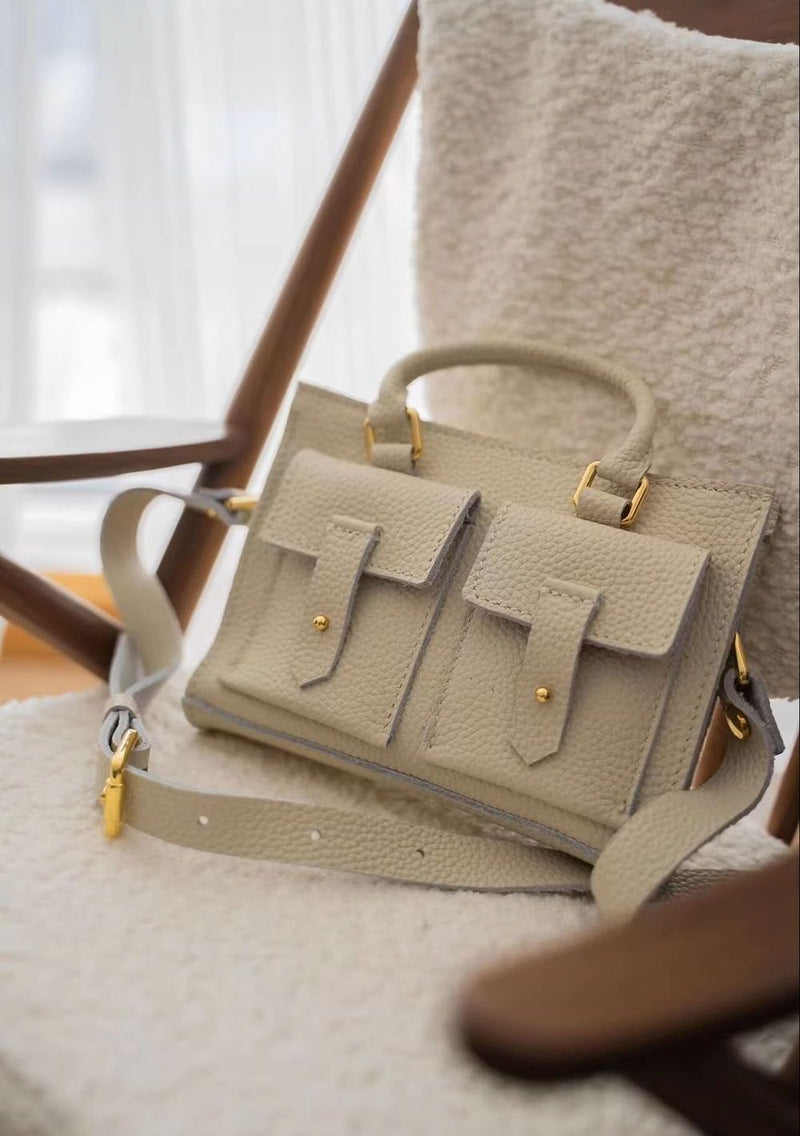 Genuine Leather Oxford Bag: Ivory [Limited Time Offer] | PREORDER | ACCESSORIES