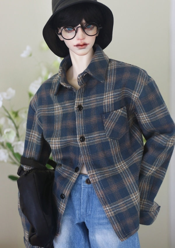 Daily (Overfit)-vintage check blue check: 65cm [Limited time offer] | PREORDER | OUTFIT