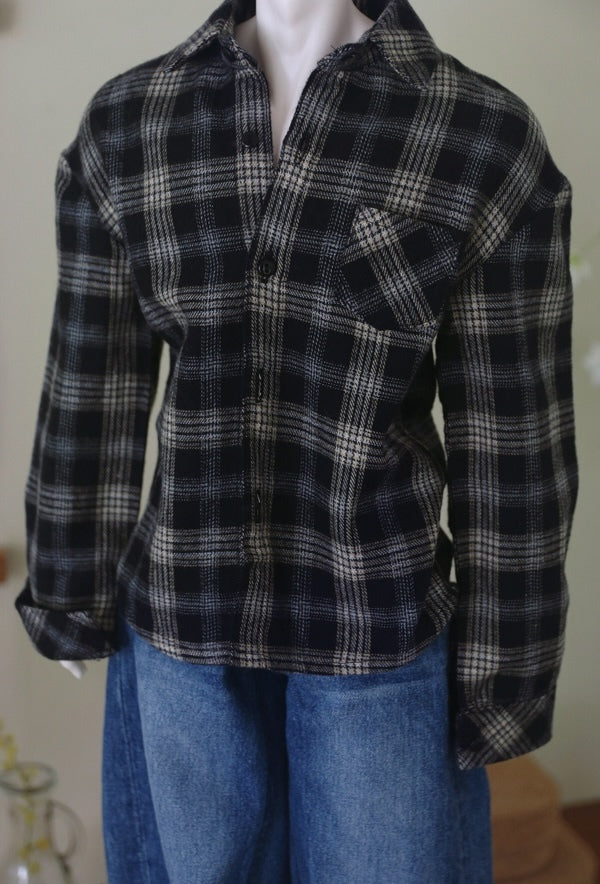 Daily (Overfit)-vintage check black check: 65cm [Limited time offer] | PREORDER | OUTFIT