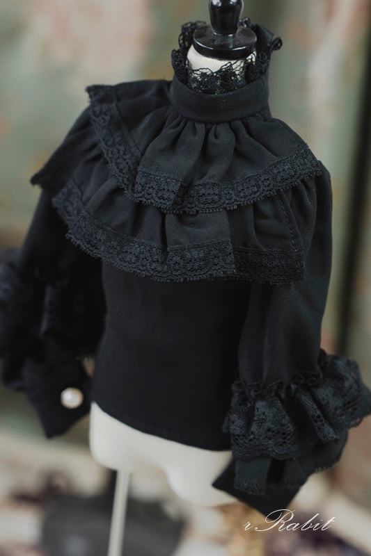 [Lace Blouse] Black | PREORDER | OUTFIT