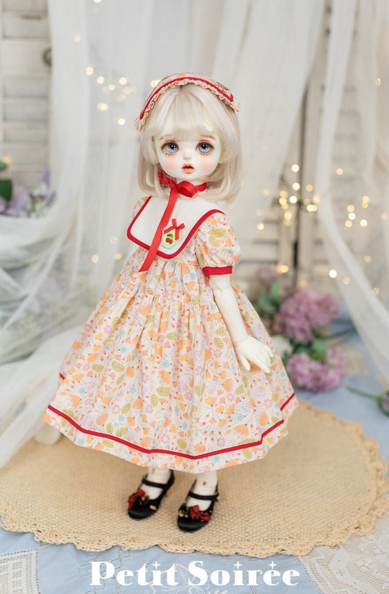 Cherry Dress (Orange Flowers) | PREORDER | OUTFIT