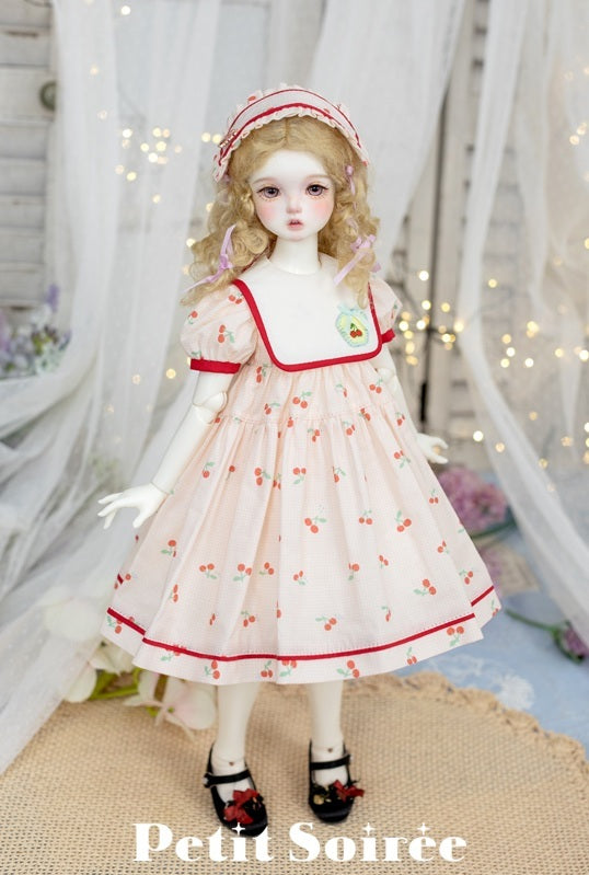 Cherry Dress (Peach Cherry) | PREORDER | OUTFIT