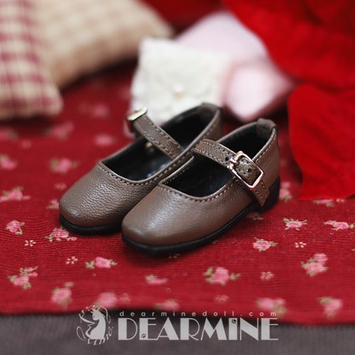 Square flat Cocoa | PREORDER | SHOES