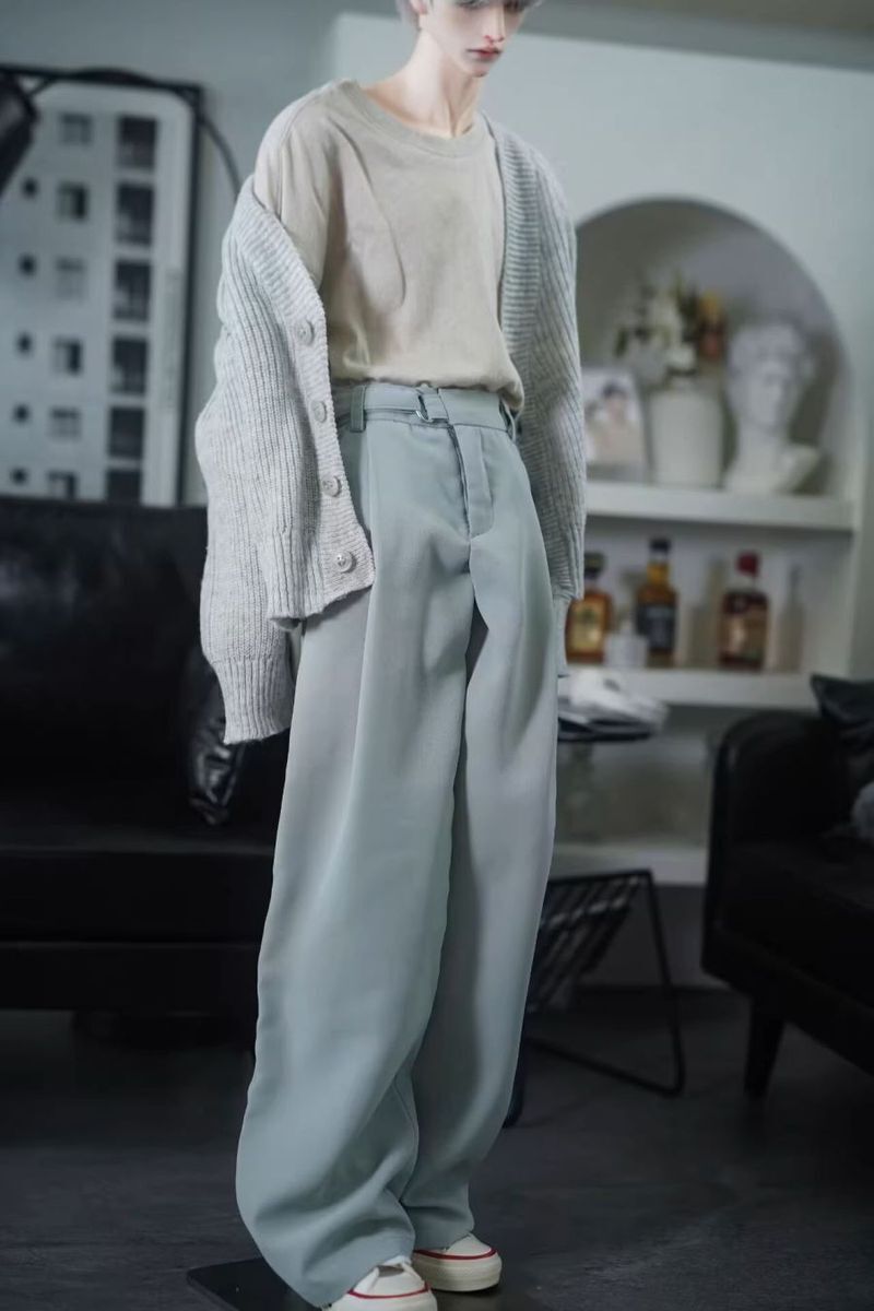 Wide Leg Casual Pants M: Blue Green [Limited Time Offer] | PREORDER | OUTFIT