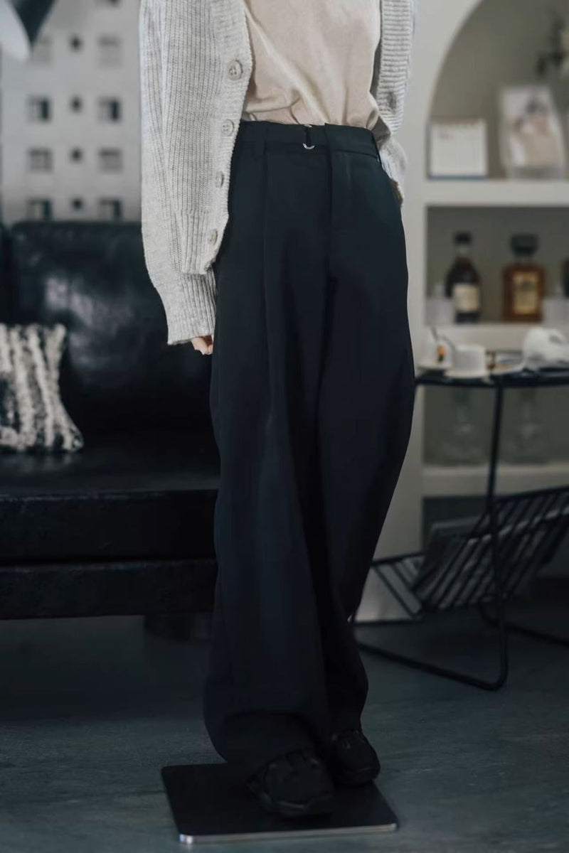 Wide Leg Casual Pants XL: Black [Limited Time Offer] | PREORDER | OUTFIT