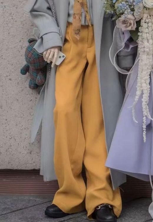 Wide Leg Casual Pants XL: Turmeric [Limited Time Offer] | PREORDER | OUTFIT