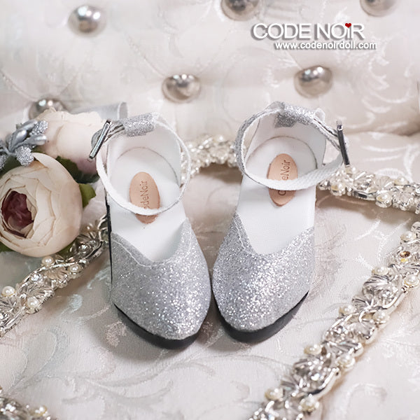 CLS000197 Silver Glitter Heels (High Heel) [2025_1 Preorder] | PREORDER | SHOES