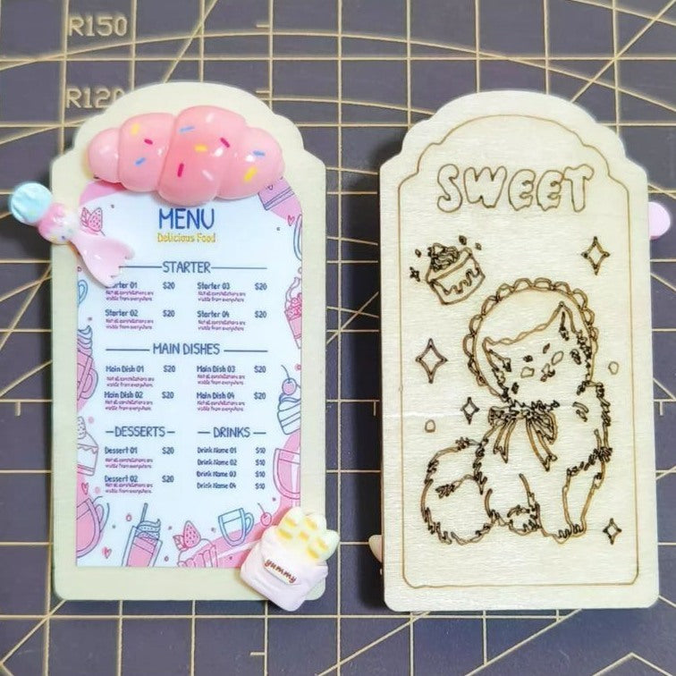 Menu Board: 1/4 Cat | PREORDER | ACCESSORY