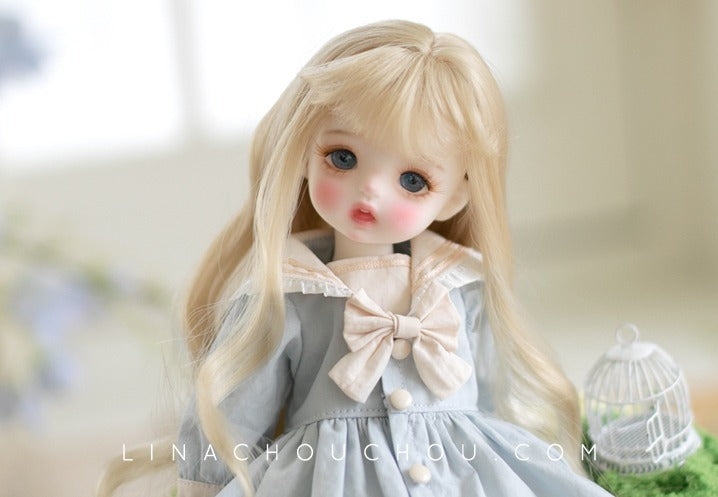 Tokki in wonderland: Magnolia Curl - S(6-7 inch) / Custard [Limited Time] | Preorder | WIG