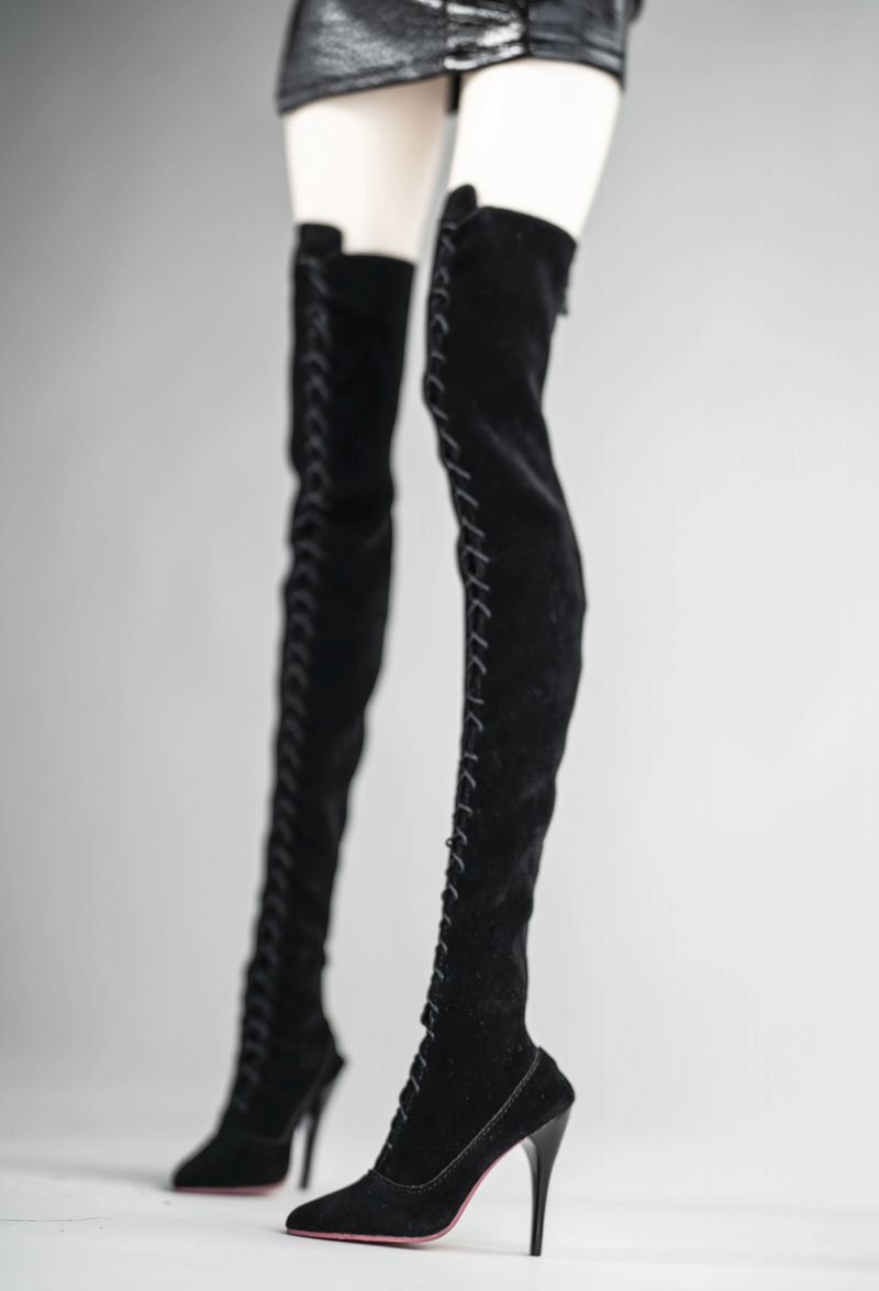 Boots (for girls): Suede Black [Limited Time Offer] | PREORDER | SHOES
