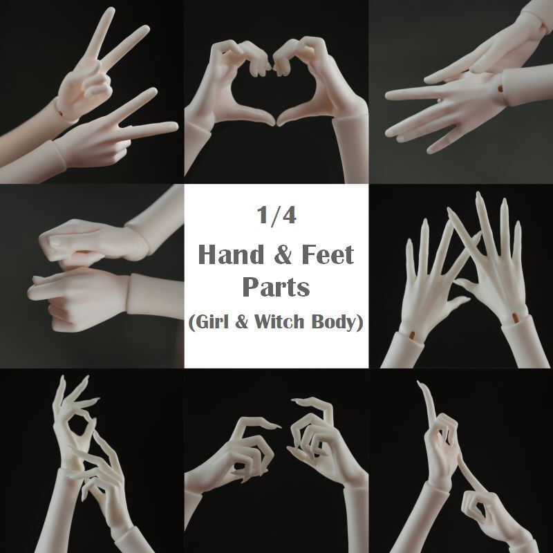 1/4 Hand & Feet Part (Girl & Witch Body) [Limited Time Discount] | PREORDER | PARTS