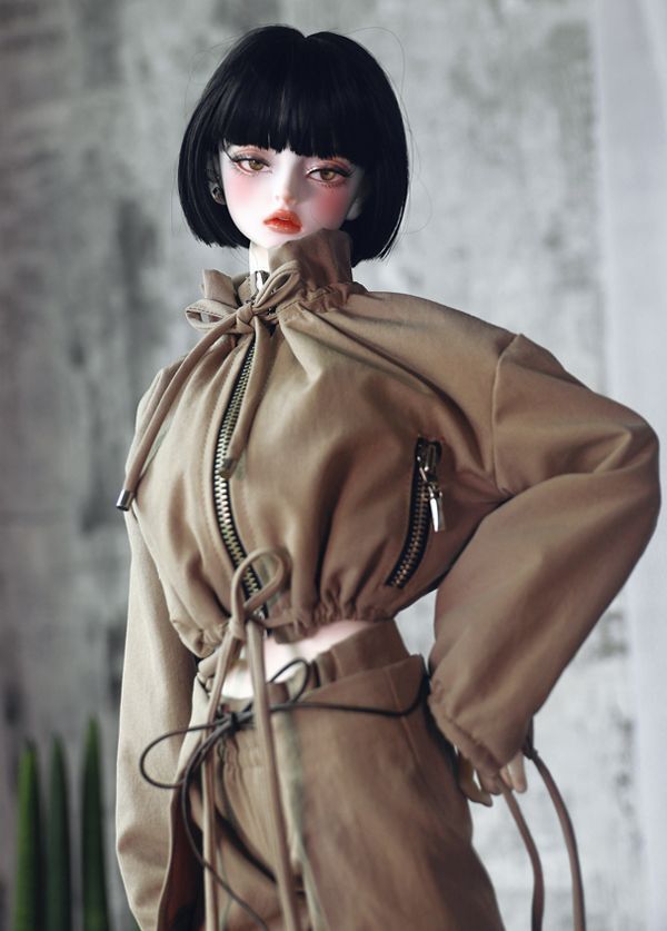 Bomber (Ruffle) Mocha Mouss: 58cm&64cm [Limited quantity] | PREORDER | OUTFIT