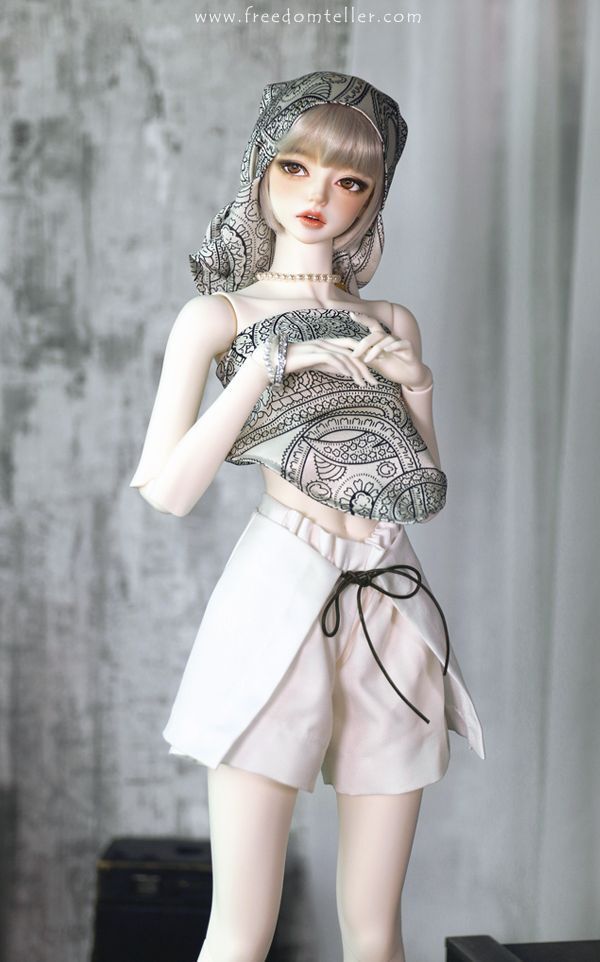 Shorts (w/wrap skirt) Lemon White: 58cm&64cm [Limited quantity] | PREORDER | OUTFIT
