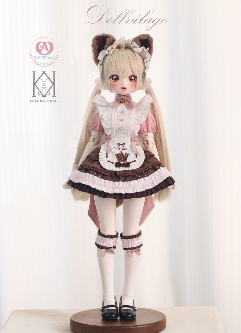 Neko Café Full Set Rasberry Choco: ADV43 or MDD (8-9inch) [20% OFF for a limited time] | PREORDER | OUTFIT