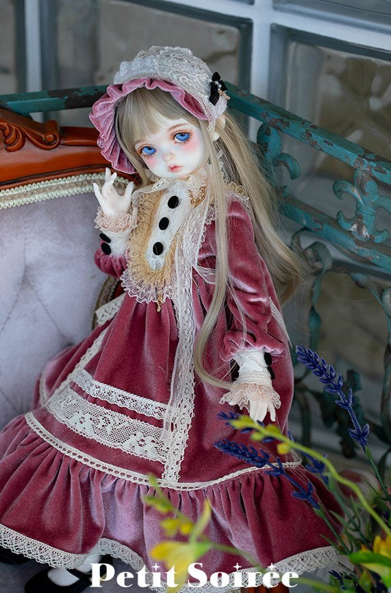 Rosaline Dress (for MSD) -Rose | PREORDER | OUTFIT