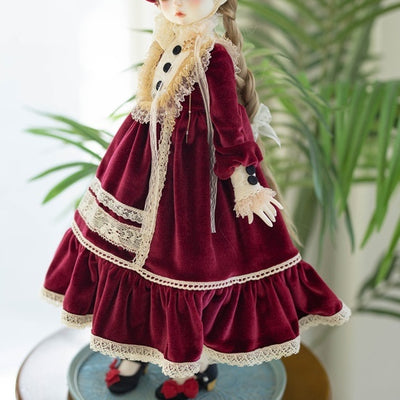 Rosaline Dress (for MSD) -Wine | Item in Stock | OUTFIT