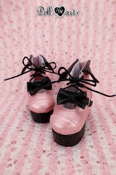 MS000663 Black and pink platform boots [Limited Quantity] | Preorder | SHOES