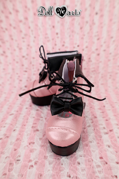 MS000663 Black and pink platform boots [Limited Quantity] | Preorder | SHOES