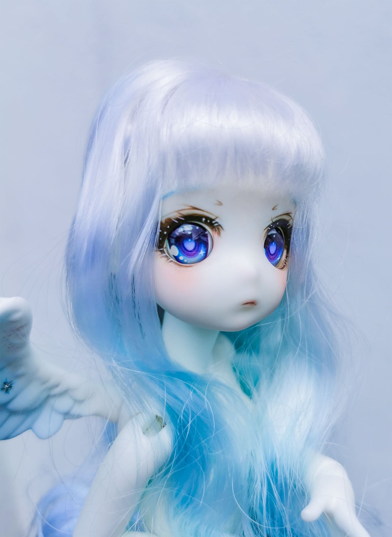 Delicate blue BJD doll eyes-2 - Knewland