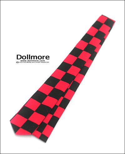 Model Doll Size - Pattern Necktie (Black & Red) | Item in Stock | ACCESSORIES