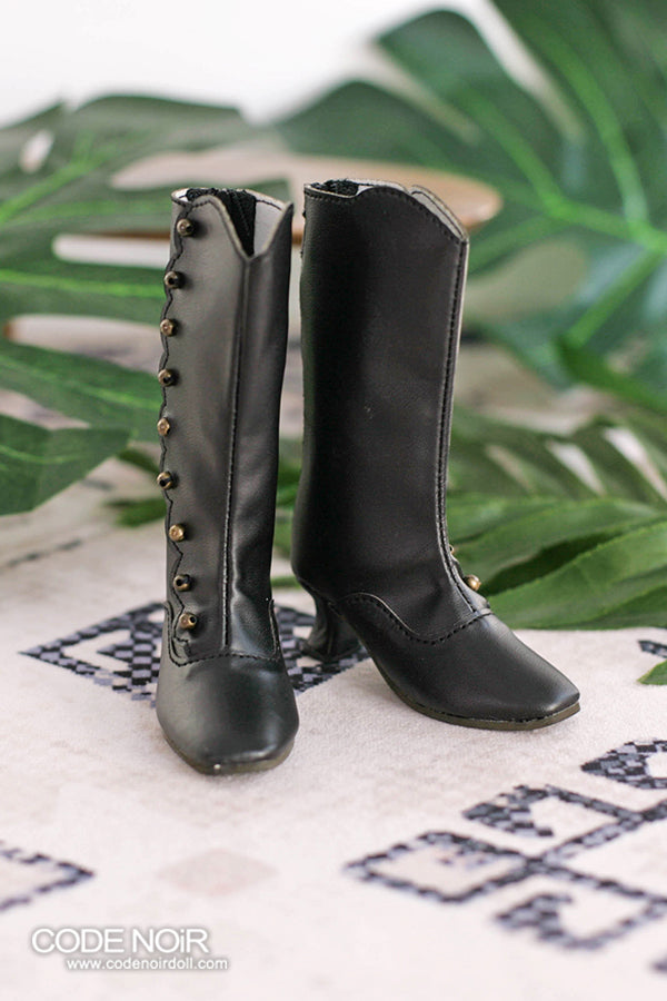 OLD CLS000154 Black Button Boots SD ver. [Limited Time] | Preorder | SHOES