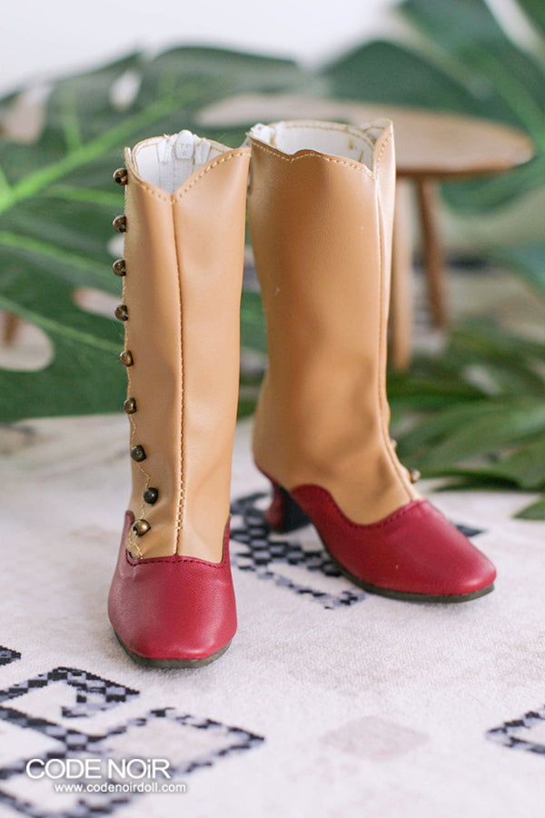 OLD CLS000156 Camel x Carmine Button Boots SD ver. [Limited Time] | Preorder | SHOES