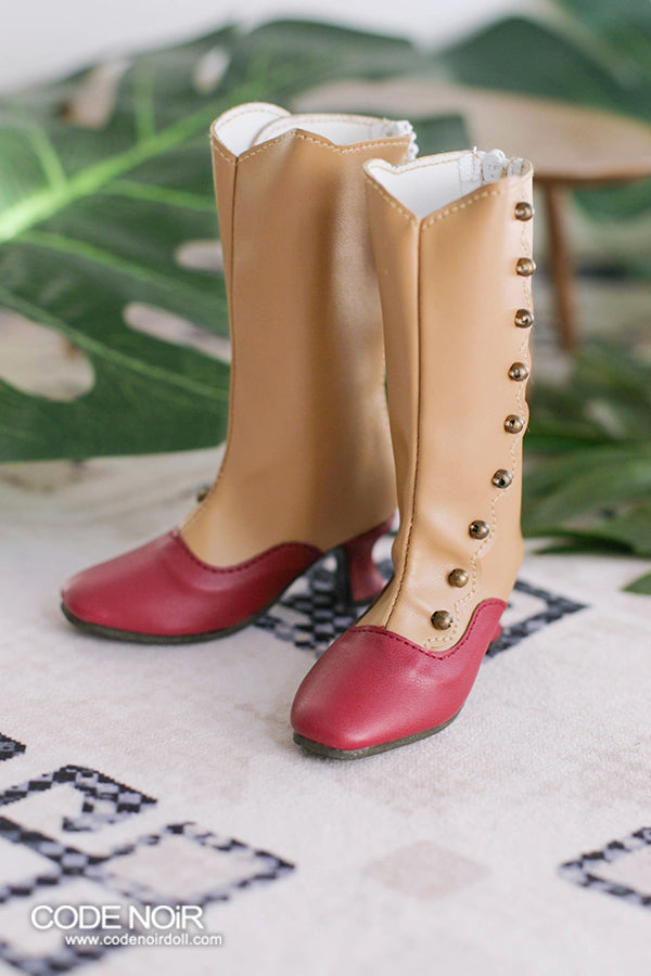 OLD CLS000156 Camel x Carmine Button Boots SD ver. [Limited Time] | Preorder | SHOES