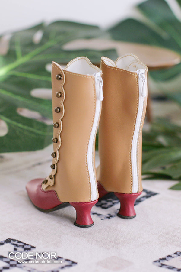 OLD CLS000156 Camel x Carmine Button Boots SD ver. [Limited Time] | Preorder | SHOES