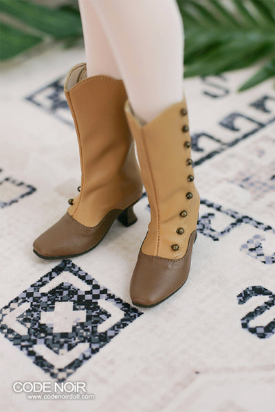 OLD CLS000157 Camel x Brown Button Boots SD ver. [Limited Time] | Preorder | SHOES