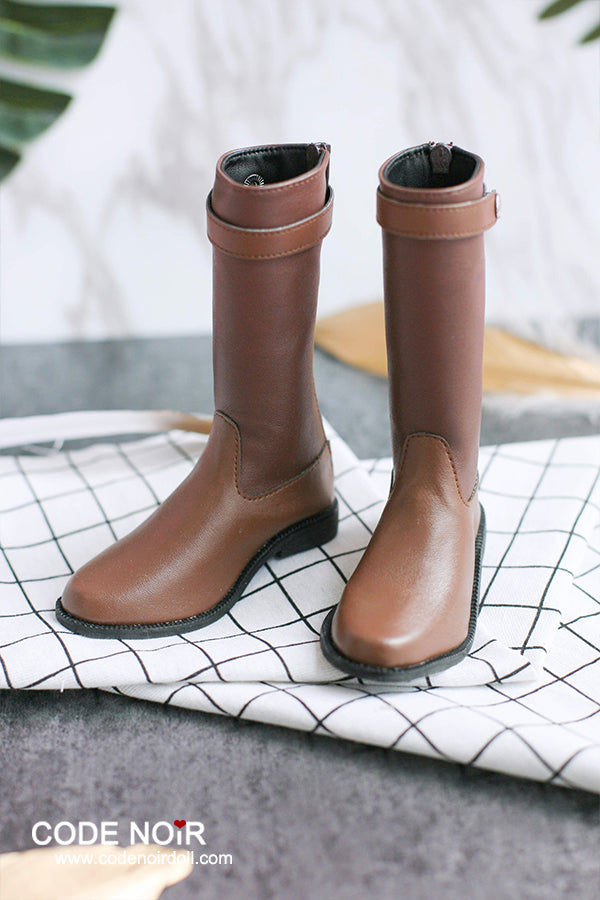 CBS000030 Light Brown Two Tone Riding Boots [Limited Time] | Preorder | SHOES