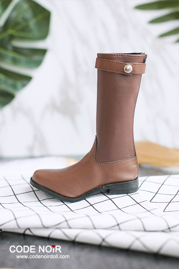 CBS000030 Light Brown Two Tone Riding Boots [Limited Time] | Preorder | SHOES