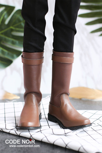 CBS000030 Light Brown Two Tone Riding Boots [Limited Time] | Preorder | SHOES