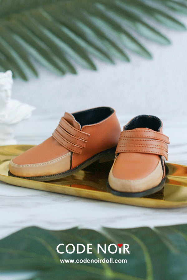 CBS000026 Tawny Two Tone Strap Loafers [Limited Time] | Preorder | SHOES