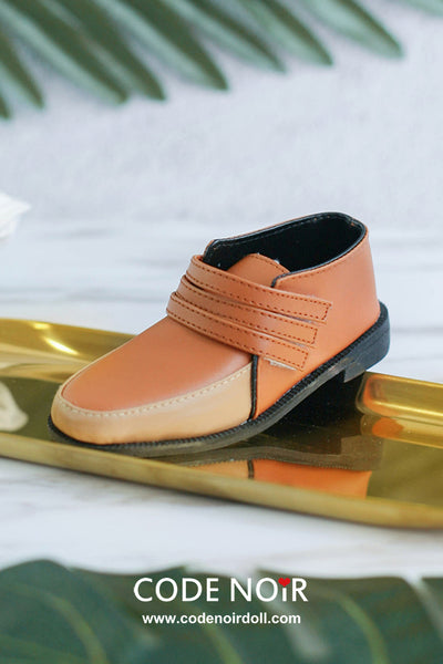 CBS000026 Tawny Two Tone Strap Loafers [Limited Time] | Preorder | SHOES