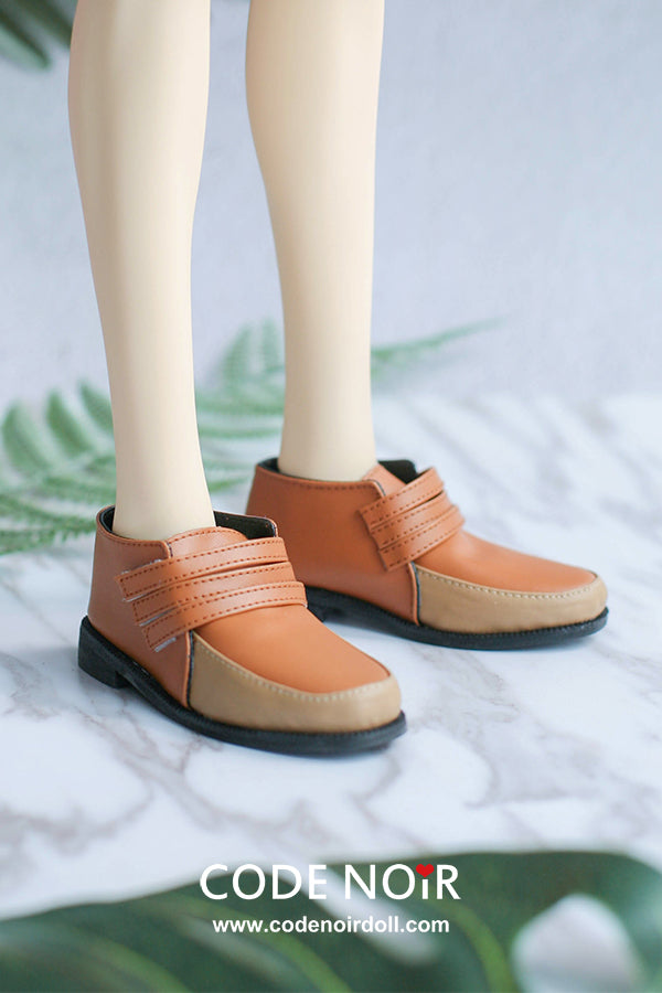 CBS000026 Tawny Two Tone Strap Loafers [Limited Time] | Preorder | SHOES