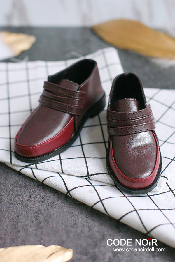 CBS000028 Mahogany Two Tone Strap Loafers [Limited Time] | Preorder | SHOES