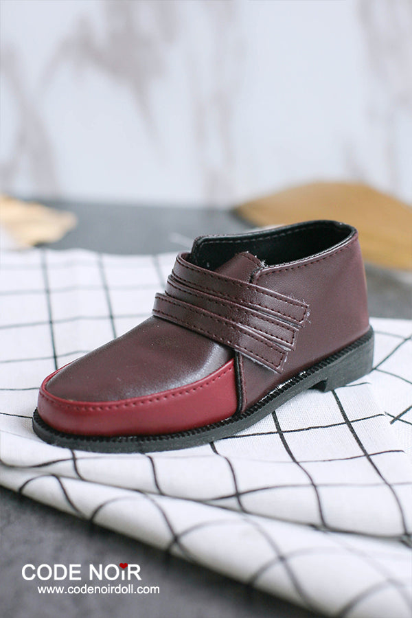 CBS000028 Mahogany Two Tone Strap Loafers [Limited Time] | Preorder | SHOES