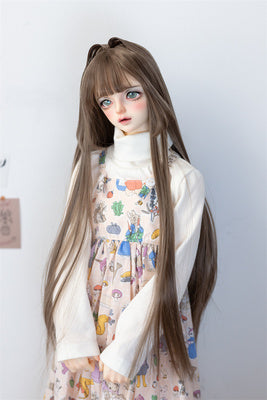 Intake straight long (brown) [17-19cm: 6-7inch] | Item in Stock | WIG