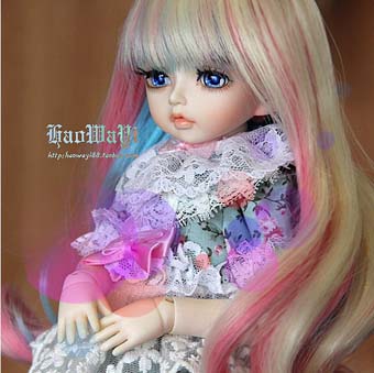 colorful long hair 1/6 | Item in Stock | WIG